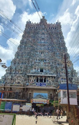 Meenakshi Amman Temple East Entrance Tower, Madurai, Tamil Nadu - Vushii.com